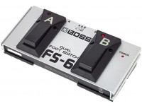 BOSS FS-6 Pedal Footswitch Duplo para teclados, amplificadores de guitarra e pedaleiras multiefeitos de guitarra